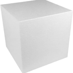 Bloque de poliestireno [corcho] (20 cm x 20 cm x 20 cm)